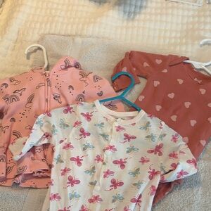 Bundle:jacket, onesie, footie pj’s